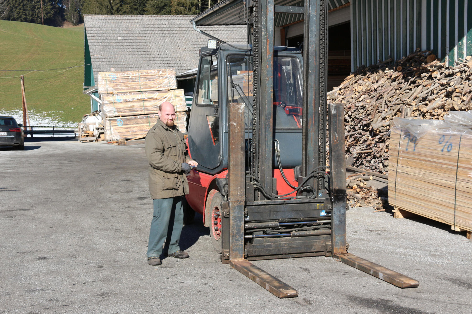 Mitarbeiter von Riegler Timber Trading